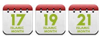 hijama on 17 19 21 Islamic month